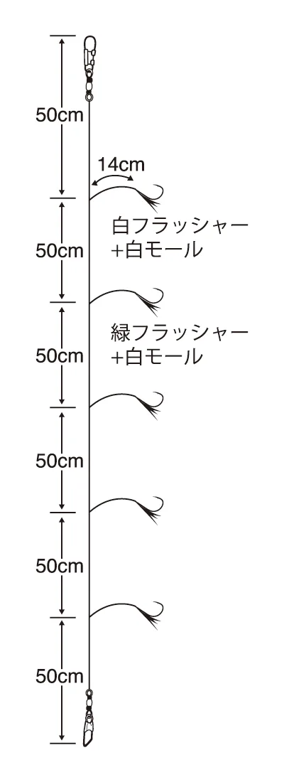 實船 落入一筋(5鈎)紫外線螢光,圖片 1/2