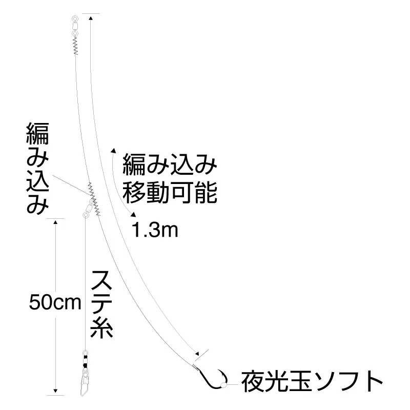 實船 泳餌短身胴突釣組(紫外線螢光魚鈎),圖片 1/2