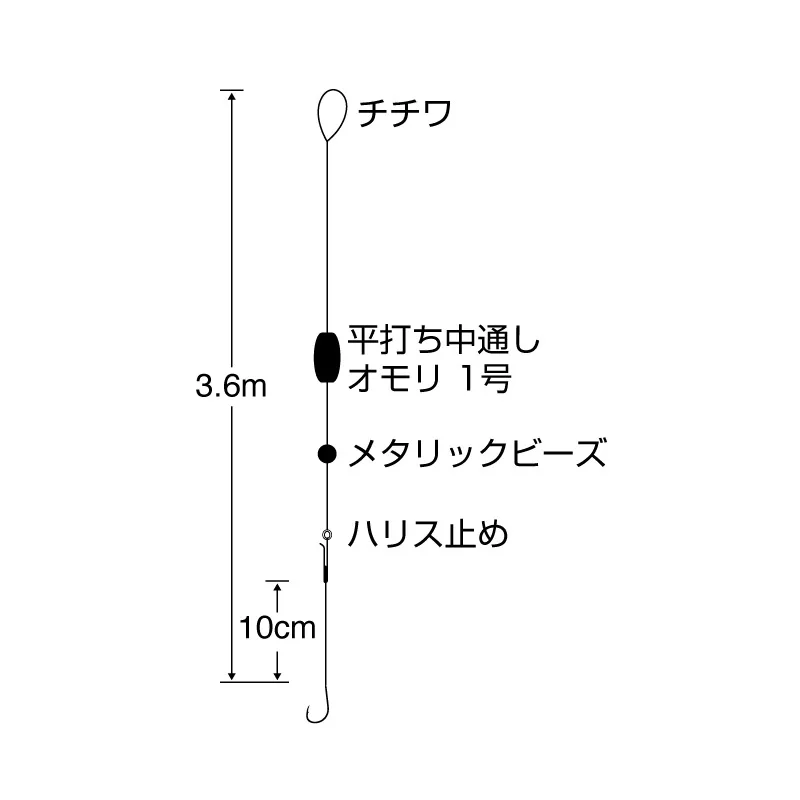 延竿脈釣 直感蝦虎魚 3.6m