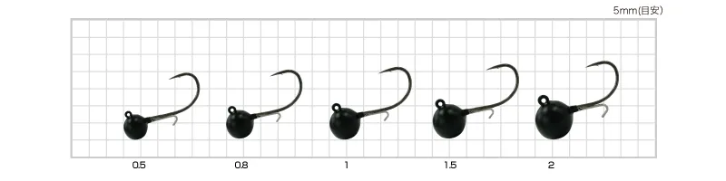 海上釣堀 脈釣 Jig Head Stealth Black