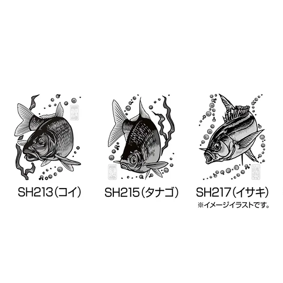 大漁祈願 蒔繪貼紙（銀色）