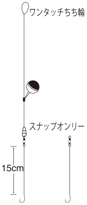 鱒魚波仔浮標釣組(無倒刺魚鈎)2.7m,圖片 1/2
