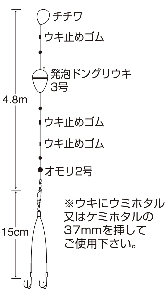 浮釣堤防太刀魚(水平4點鋼絲規格),圖片 1/2
